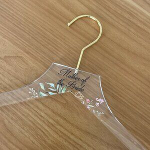 "Mother of the Bride" Acrylic Hanger for Weddings